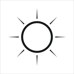 sun icons symbol vector elements for infographic web