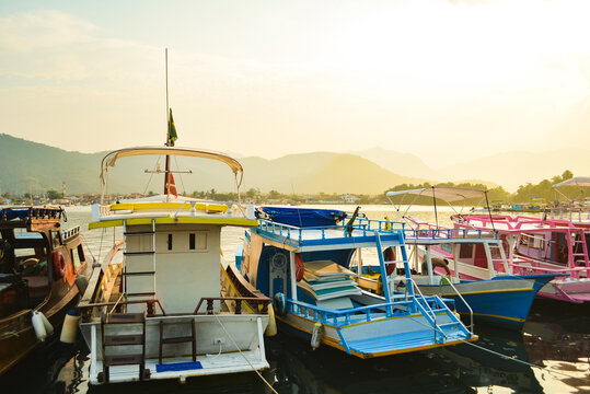 Gorgeous boats in the water