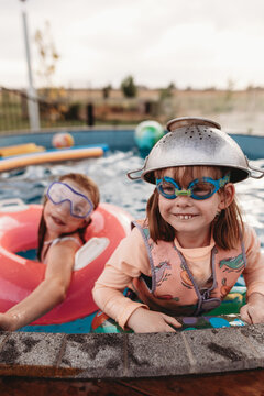 Kids Playing In Pool