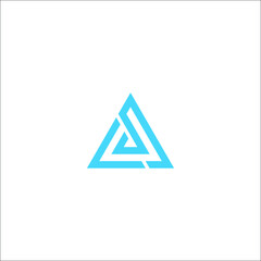 Awesome logo graphic of A technology or letter A triangle. Perfect for APP logo, website, technology, etc.  