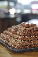 a pile of traditional oriental delicacy - baclava