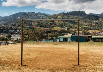 Goalie perspective of Urban Soccer Field 