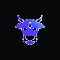 Animal blue gradient vector icon