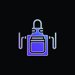 Apron blue gradient vector icon