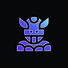 Alien blue gradient vector icon
