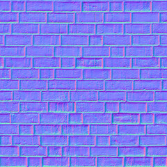 Brick wall seamless generated hires texture (with diffuse, bump and normal map) 3d texture