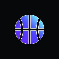 Basketball blue gradient vector icon