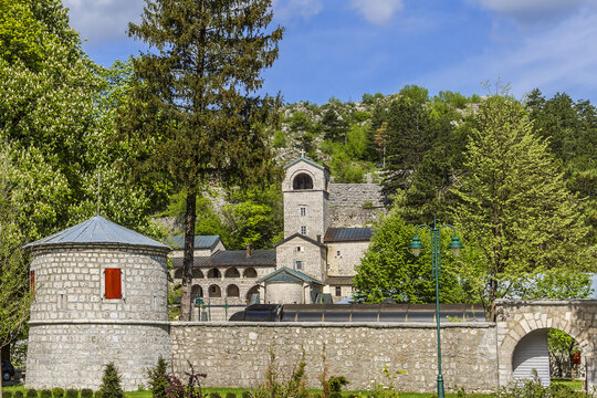 External View Of Cetinje Monastery (1701 - 1704). Cetinje Monastery Is A Serbian Orthodox Monastery In Montenegro - Seat Of The Metropolitanate Of Montenegro And The Littoral.