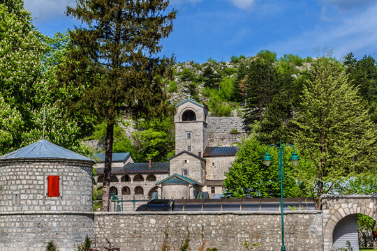 External View Of Cetinje Monastery (1701 - 1704). Cetinje Monastery Is A Serbian Orthodox Monastery In Montenegro - Seat Of The Metropolitanate Of Montenegro And The Littoral.