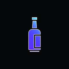 Bottle blue gradient vector icon