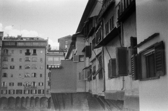 Summer shadows on a architecture