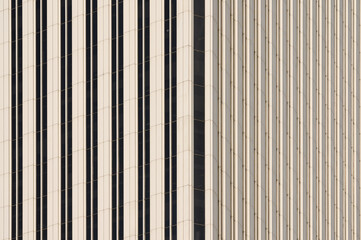 Building with symmetric lines on walls.