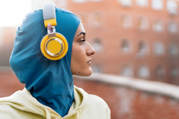 Muslim Runner Portrait