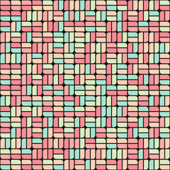 Fototapeta premium Abstract Geometric Pattern generative computational art illustration