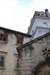 Fototapeta na wymiar street landscape of old Kotor, Montenegro