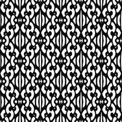 floral seamless pattern background.Geometric ornament for wallpapers and backgrounds. Black and white pattern. 