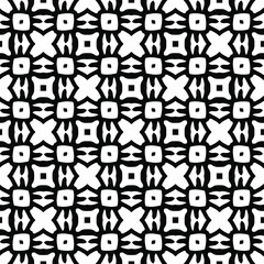 floral seamless pattern background.Geometric ornament for wallpapers and backgrounds. Black and white pattern. 