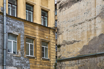 old courtyard of the city of  Saint Petersburg