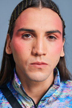 colorful makeup portrait