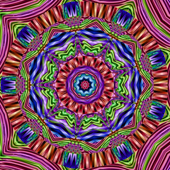 3d effect - abstract colorful polygonal pattern