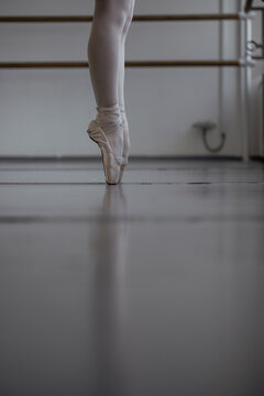 Ballet dancer dancing in studio 
