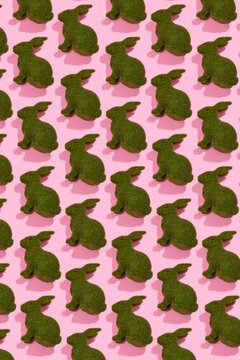 grass easter rabbits mosaic