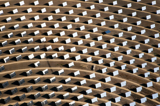 solar plant aerial spain