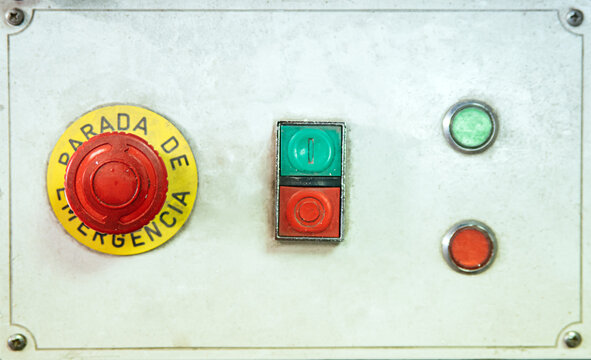 Control panel of industrial machine