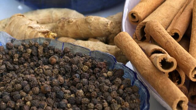 Spices like Cinnamon Clove and Ginger 
