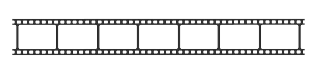 Cinema strip templates. Negative and strip, media filmstrip. Film roll vector, film 35mm, slide film frame
