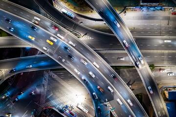Aerial view of Road and Roundabout