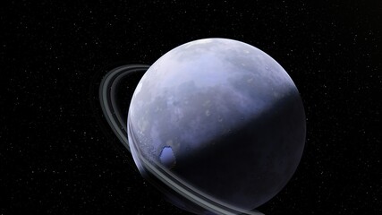 planet suitable for colonization, earth-like planet in far space, planets background 3d render