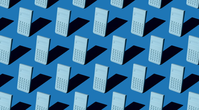 Blue tones calculator pattern