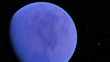 planet suitable for colonization, earth-like planet in far space, planets background 3d render
