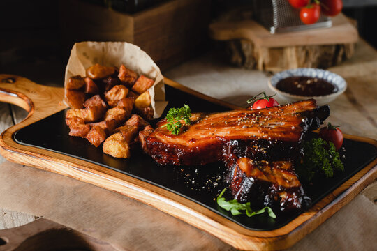 BBQ Pork Ribs.