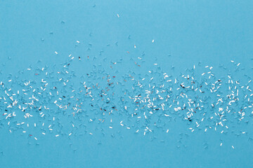 Creative layout made of christmas decor. Flat lay, top view.