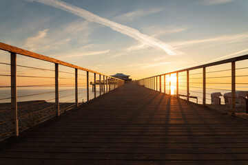 pier at sunset