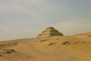 The Step Pyramid of Joseph or Djoser the Oldest Pyramid in Egypt located near of the city of Memphis, and Cairo, Egypt