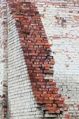 ancient brick stairs, abstract masonry background