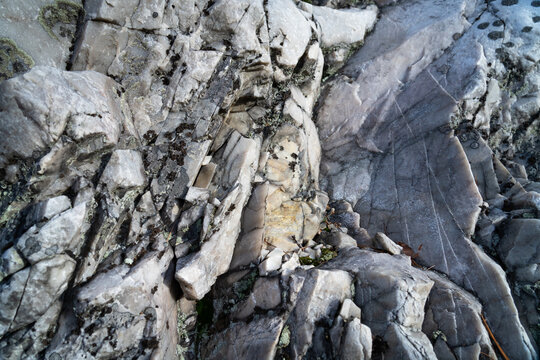 Jagged Rugged Granite White Quartzite Rock Mountain Path