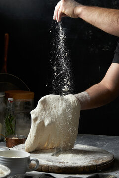 Chef Making Pizza.