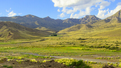 Fototapeta na wymiar Sur de la Cordillera de los andes