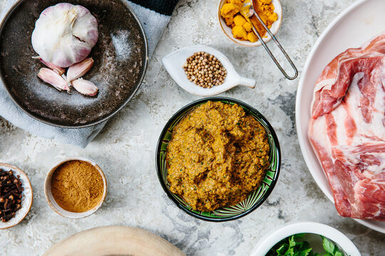 Lamb shoulder and shawarma paste