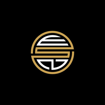 ESN creative letter logo design vector icon illustration