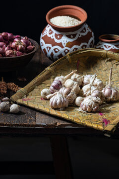 Medicinal Garlic grown in hills
