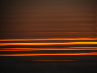 Burning windows at sunset