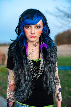 Girl Dressed up for Halloween