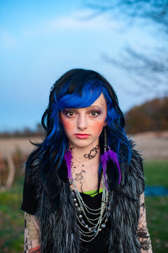 Girl Dressed up for Halloween