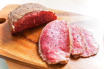 手作りのローストビーフ