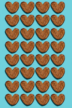 heart-shaped pastries